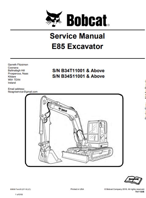 e85 mini excavator specs|bobcat e85 excavator parts manual.